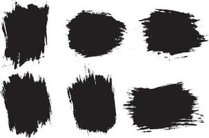 abstract zwart inkt kunst borstel grunge structuur achtergrond vector
