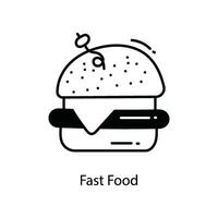 snel voedsel tekening icoon ontwerp illustratie. reizen symbool Aan wit achtergrond eps 10 het dossier vector