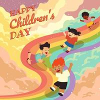 gelukkige kinderen dag concept vector
