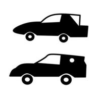 zwart auto illustratie vector