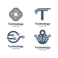 technologie logo afbeeldingen illustratie vector