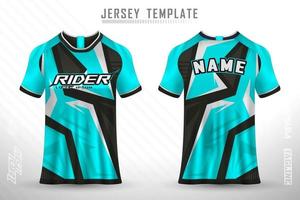 sport jersey en t-shirt sjabloon sport jersey ontwerp vector mockup.