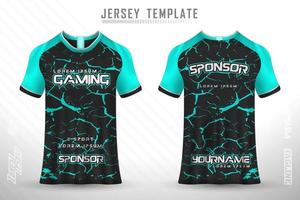 sport jersey en t-shirt sjabloon sport jersey ontwerp vector mockup.