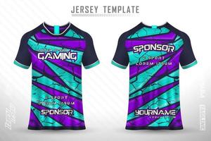 sport jersey en t-shirt sjabloon sport jersey ontwerp vector mockup.