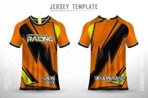 sport jersey en t-shirt sjabloon sport jersey ontwerp vector mockup.