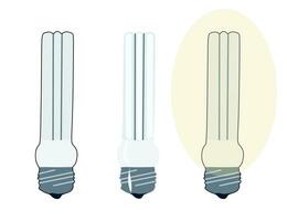 halogeen lamp vector set. vlak stijl isometrische illustratie van elektrisch licht lamp, halogeen lamp, cfl en LED lamp. opslaan energie concept, innovatie en elektriciteit.