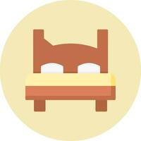 tweepersoonsbed vector icon