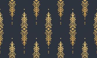 navajo gouden elementen naadloze patronen en abstracte Azteekse elementen vector