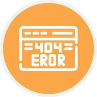 404 fout creatief icoon ontwerp vector