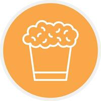 popcorn creatief icoon ontwerp vector