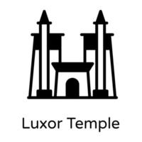 luxor heiligdom tempel vector