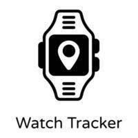 horloge tracker apparaat vector