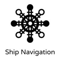 wiel schip navigatie vector