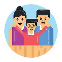 familie en ouders vector