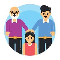 familie en ouders vector