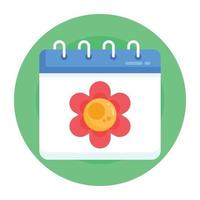 lente kalender herinnering vector