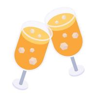 sinaasappelsap en drank vector
