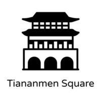 tiananmen plein monument vector