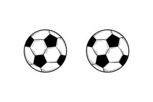 voetbal bal voetbal hand getekende illustratie vector