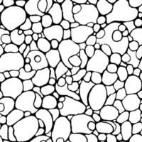 bubbels naadloze abstracte patroon. vector hand getekende herhaal achtergrond