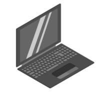 notebook of laptop 3d isometrisch plat ontwerp. vector