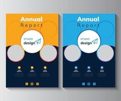 jaarverslag ontwerpsjabloon, brochure, poster, bedrijfsflyer vector