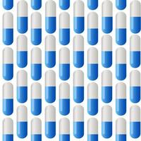 geneeskunde vector naadloze patroon. kleurrijke tabletten.