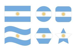 Argentinië vlag eenvoudige illustratie voor onafhankelijkheidsdag of verkiezing vector