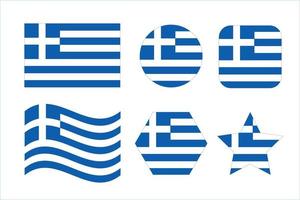 griekse vlag eenvoudige illustratie voor onafhankelijkheidsdag of verkiezing vector