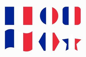frankrijk vlag eenvoudige illustratie voor onafhankelijkheidsdag of verkiezing vector