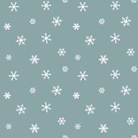 naadloos patroon, wit sneeuwvlokken en sterren Aan een blauw achtergrond. afdrukken, Kerstmis achtergrond, textiel, vector