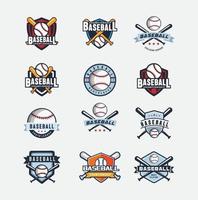 set van honkbal logo kampioenschap sport ontwerp inspiratie vector