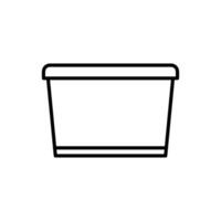 voedsel houder doos icoon vector ontwerp Sjablonen