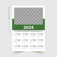 muur kalender ontwerp 2024 vector