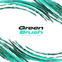 abstract groen borstel achtergrond met halftone effect. sport spandoek. krassen en structuur elementen voor ontwerp vector