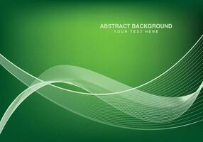 abstract achtergrond creatief ontwerp groen vrij vector illustratie, kleurrijk Golf ontwerp.