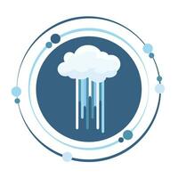 regen wolk vector illustratie grafisch icoon symbool