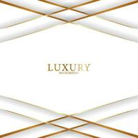 abstract elegant wit achtergrond met gouden lijn. luxe sjabloon ontwerp. vector illustratie.