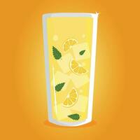 glas limonade vector