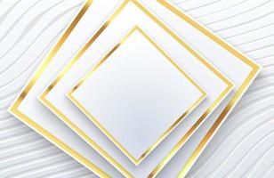 luxe elegante witte achtergrond met gouden ornament futuristisch concept vector