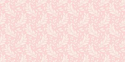 pastel roze blad achtergrond, naadloos vector herhaling patroon, kant stijl behang