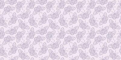 Purper vlinder vector patroon achtergrond, naadloos herhalen behang