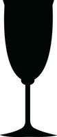 wijn bril pictogrammen reeks gemakkelijk symbool van bar, restaurant. divers wijn glas vlak of lijn vector zwart silhouet verzameling voor mobiel concept en web ontwerp.