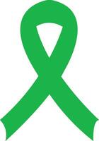 kanker lint vlak icoon. vector bewustzijn lint groen kleur geïsoleerd Aan . Internationale dag van kanker, wereld kanker dag. ontwerp sjabloon element in modieus stijl voor grafisch