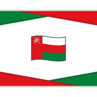 Oman vlag abstract achtergrond ontwerp sjabloon. Oman onafhankelijkheid dag banier sociaal media na. Oman vector