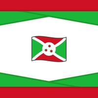 Burundi vlag abstract achtergrond ontwerp sjabloon. Burundi onafhankelijkheid dag banier sociaal media na. Burundi vector