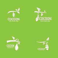 cocon pictogram en symbool vector sjabloon illustratie