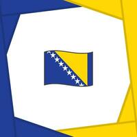 Bosnië en herzegovina vlag abstract achtergrond ontwerp sjabloon. Bosnië en herzegovina onafhankelijkheid dag banier sociaal media na. Bosnië en herzegovina banier vector