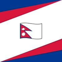 Nepal vlag abstract achtergrond ontwerp sjabloon. Nepal onafhankelijkheid dag banier sociaal media na. Nepal ontwerp vector