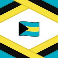 Bahamas vlag abstract achtergrond ontwerp sjabloon. Bahamas onafhankelijkheid dag banier sociaal media na. Bahamas sjabloon vector